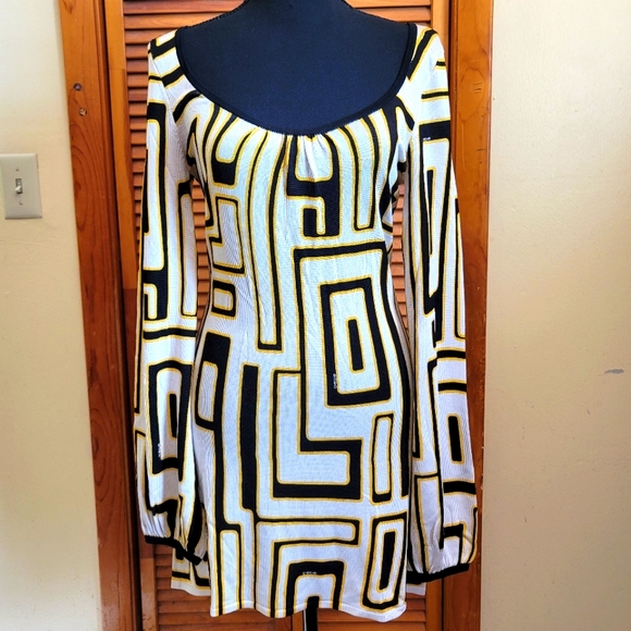 bebe Dresses & Skirts - NWT Bebe Y2K Geometric Print Dress Size Small